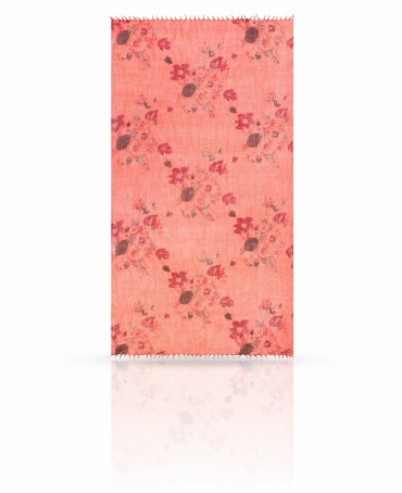 Палантин Женский W-BRUSH.FLOWER/CORAL